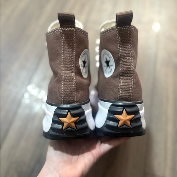 Converse Run Star Hike High Top Brown Platform Lug Sneakers Women’s 9 Mens 7.5 - Picture 3 of 6